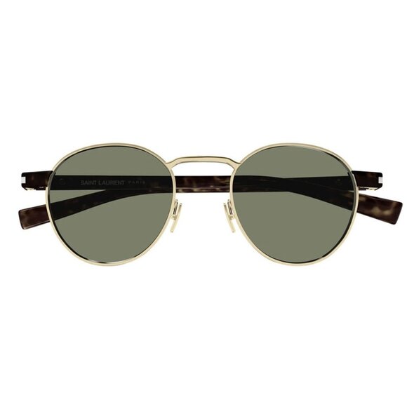 NEW SL707 002 SAINT LAURENT SUNGLASSES UNISEX ROUND GOLD EYEWEAR SL 707 002 - Picture 2 of 5